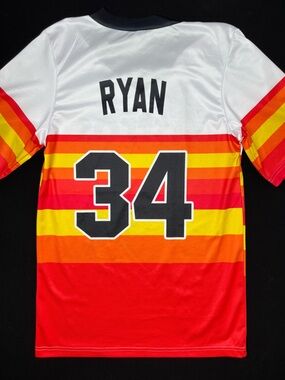 Houston Astros Nolan Ryan SGA Baseball Jersey Size: Small